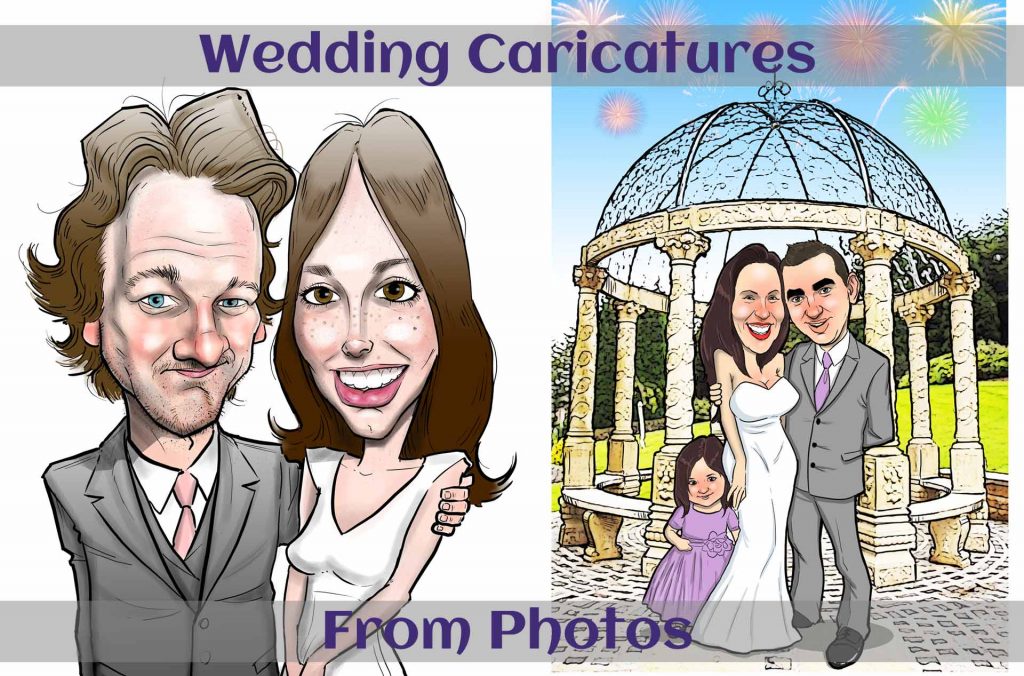 wedding caricatures from photos