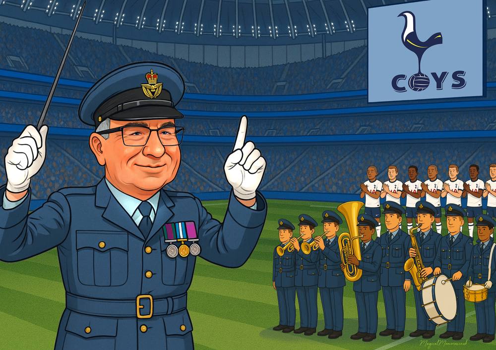 Finished conductor caricature gift from photo